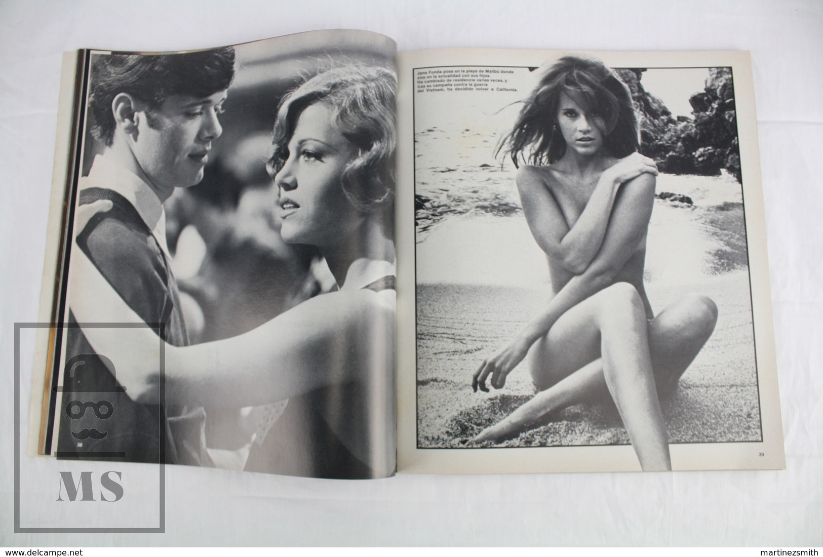 1970's Spanish Secret Life Magazine Dedicated to Jane Fonda Cinema Actress