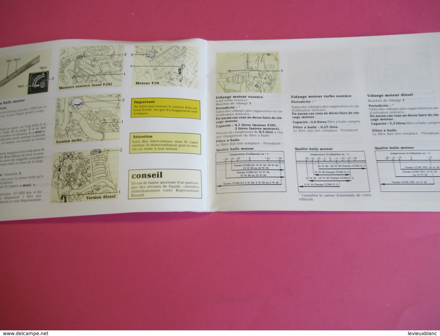 Notice d'Utilisation et d'entretien / RENAULT 5/ Régie Nationale des Usines Renault/ Billancourt/ 1989     LIV168