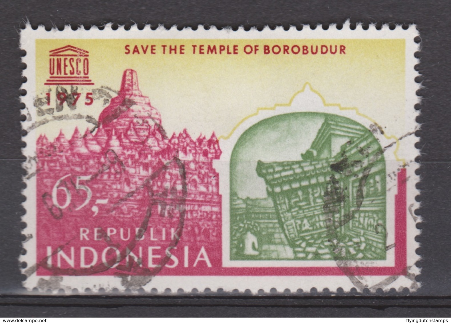 Indonesia Indonesie 825 Used UNESCO Borobudur 1975 ; NOW MANY STAMPS INDONESIA VERY CHEAP - Monumenten