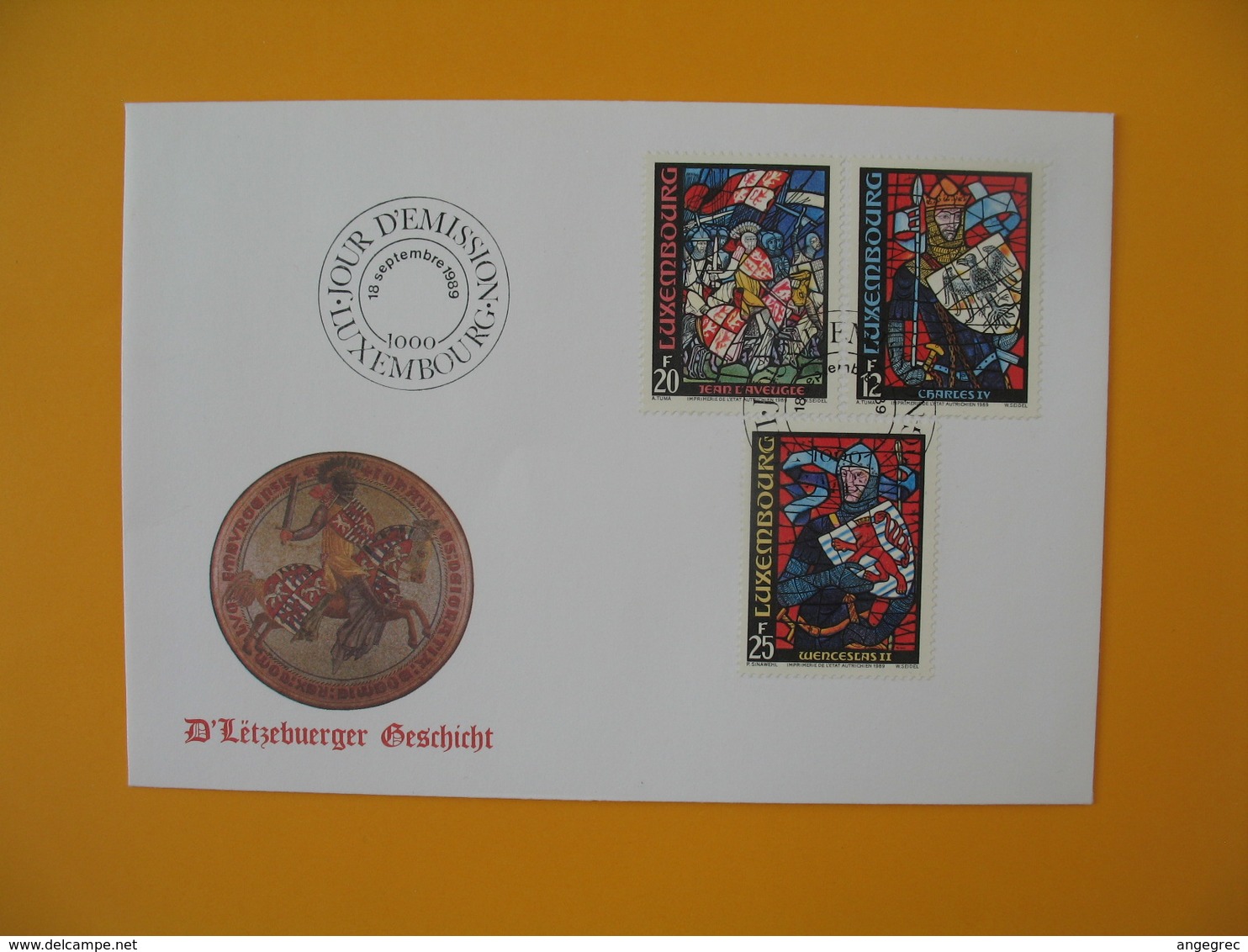 ​​​​​​​FDC Luxembourg   1989 -  Lot de  13   FDC  à voir