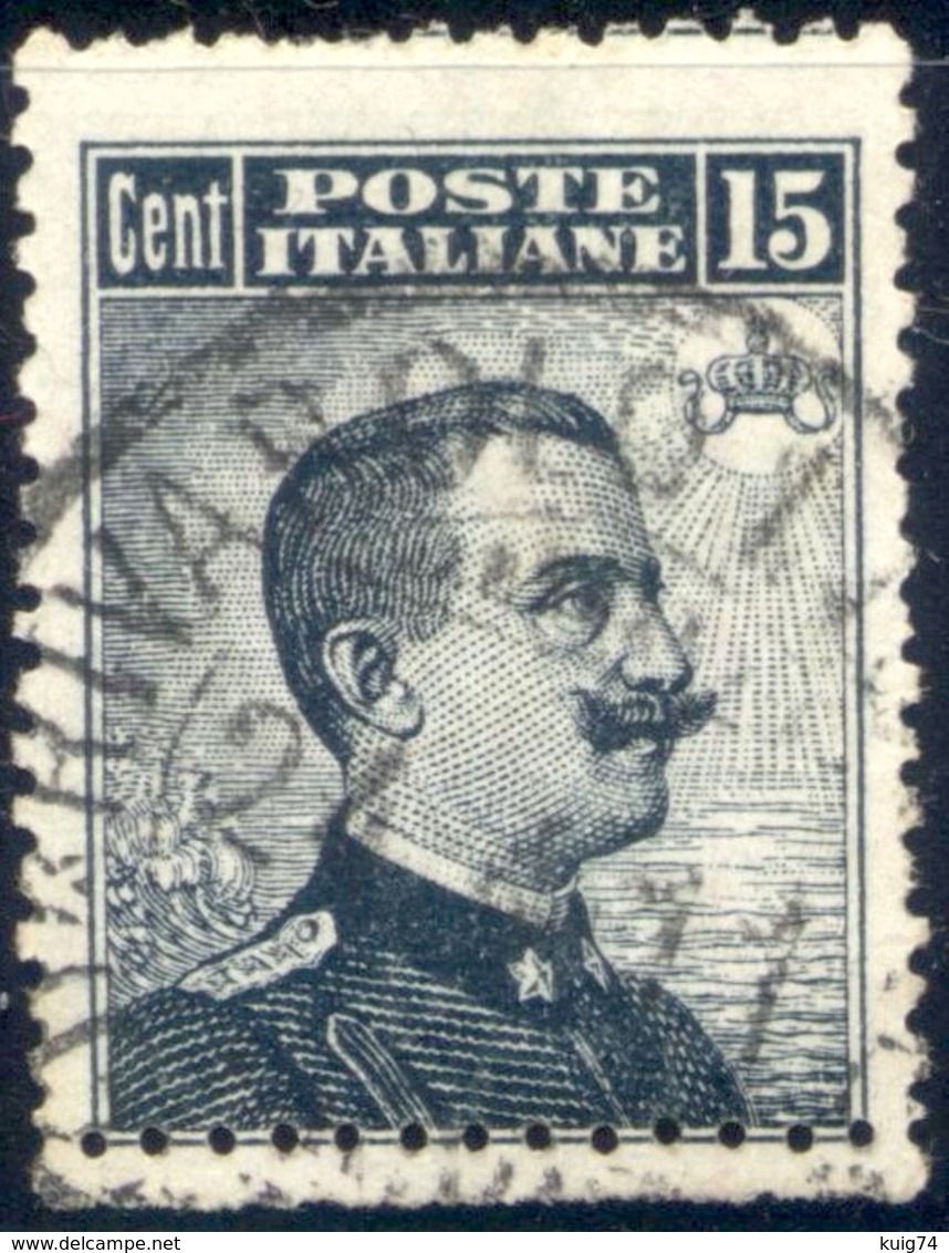 1909  MICHETTI N.86 VARIETA' DOPPIA DENTELLATURA USATO - DOUBLE PERFORATION USED - Usados