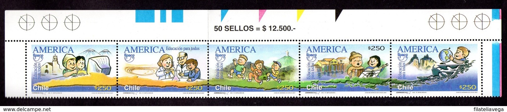 Serie De Chile N ºYvert 1769/73 ** UPAEP - Chile