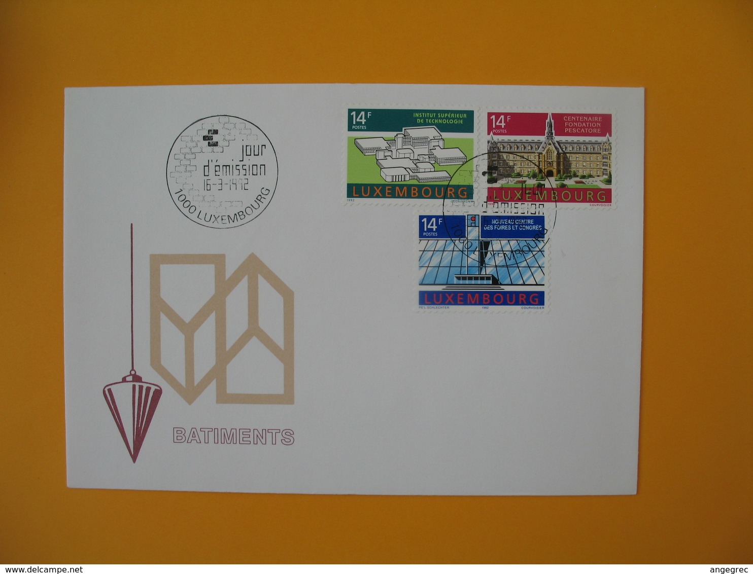 ​​​​​​​FDC Luxembourg   1992 -  Lot De  10   FDC  à Voir - FDC