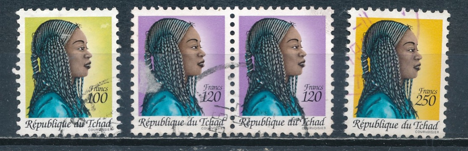 °°° CIAD TCHAD - Y&T N°519A/B/D - 1990 °°° - Ciad (1960-...)