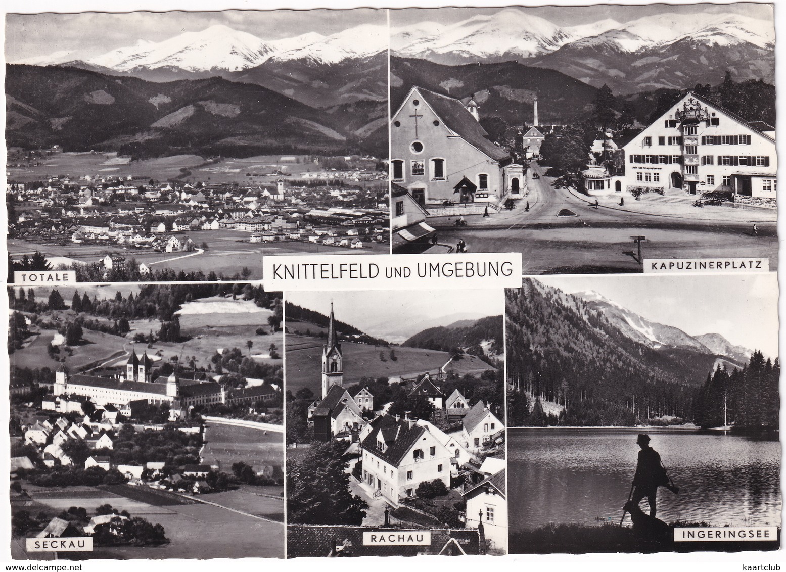 Knittelfeld Und Umgebung: Kapuzinerplatz, Seckau, Rachau, Ingeringsee, Totale - (1962) - Knittelfeld