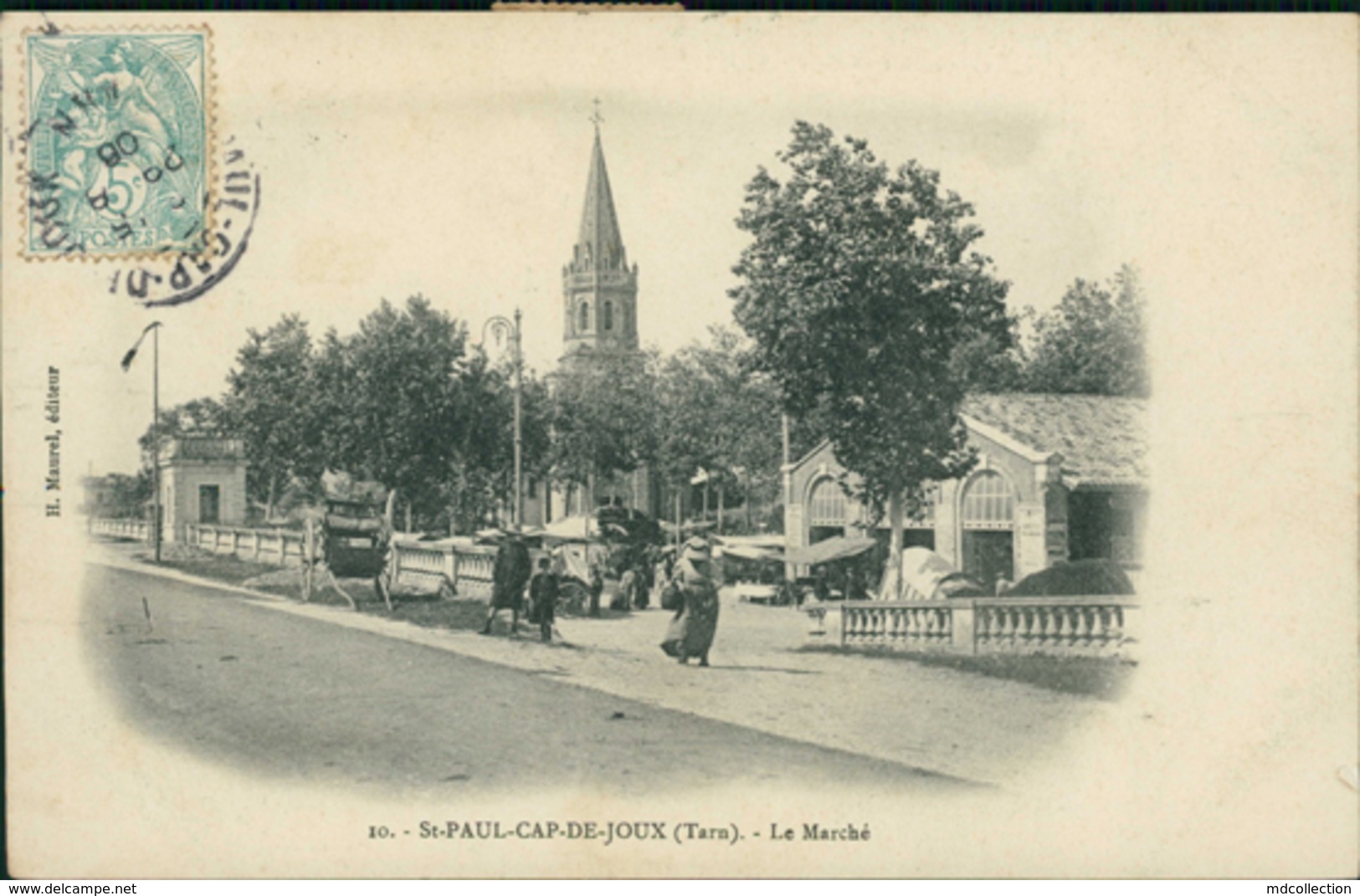 81  SAINT PAUL CAP DE JOUX / Le Marché / - Saint Paul Cap De Joux