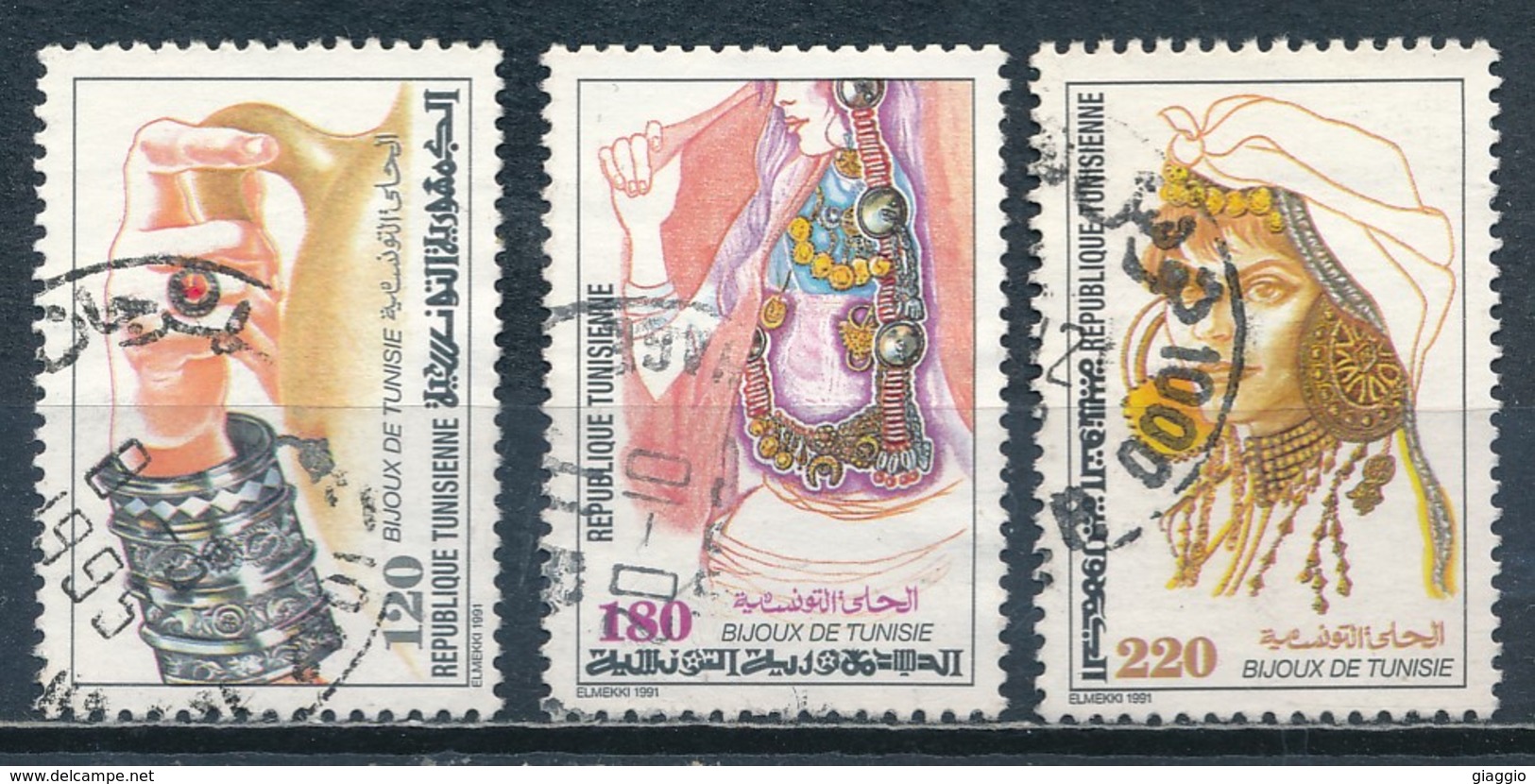 °°° TUNISIA - Y&T N°1168/70 - 1991 °°° - Tunisia