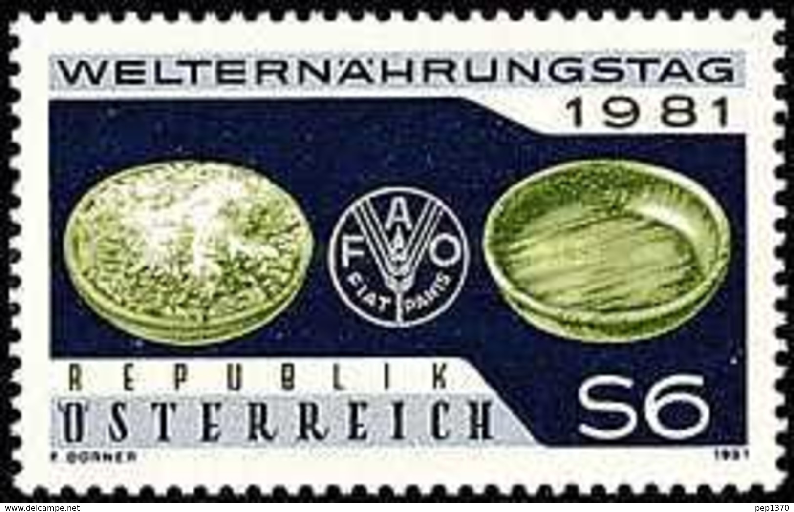 AUSTRIA 1981 - JORNADA MUNDIAL DE LA ALIMENTACION - FAO - YVERT Nº 1515** - Against Starve