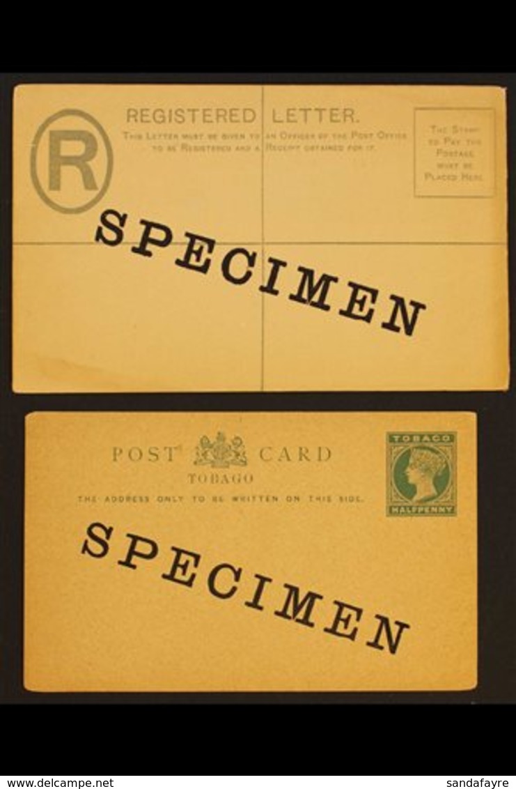 BRITISH WEST INDIES  POSTAL STATIONERY - "SPECIMEN" OVERPRINTS 1882-1912 Unused All Different Group, Includes Bahamas 19 - Otros & Sin Clasificación