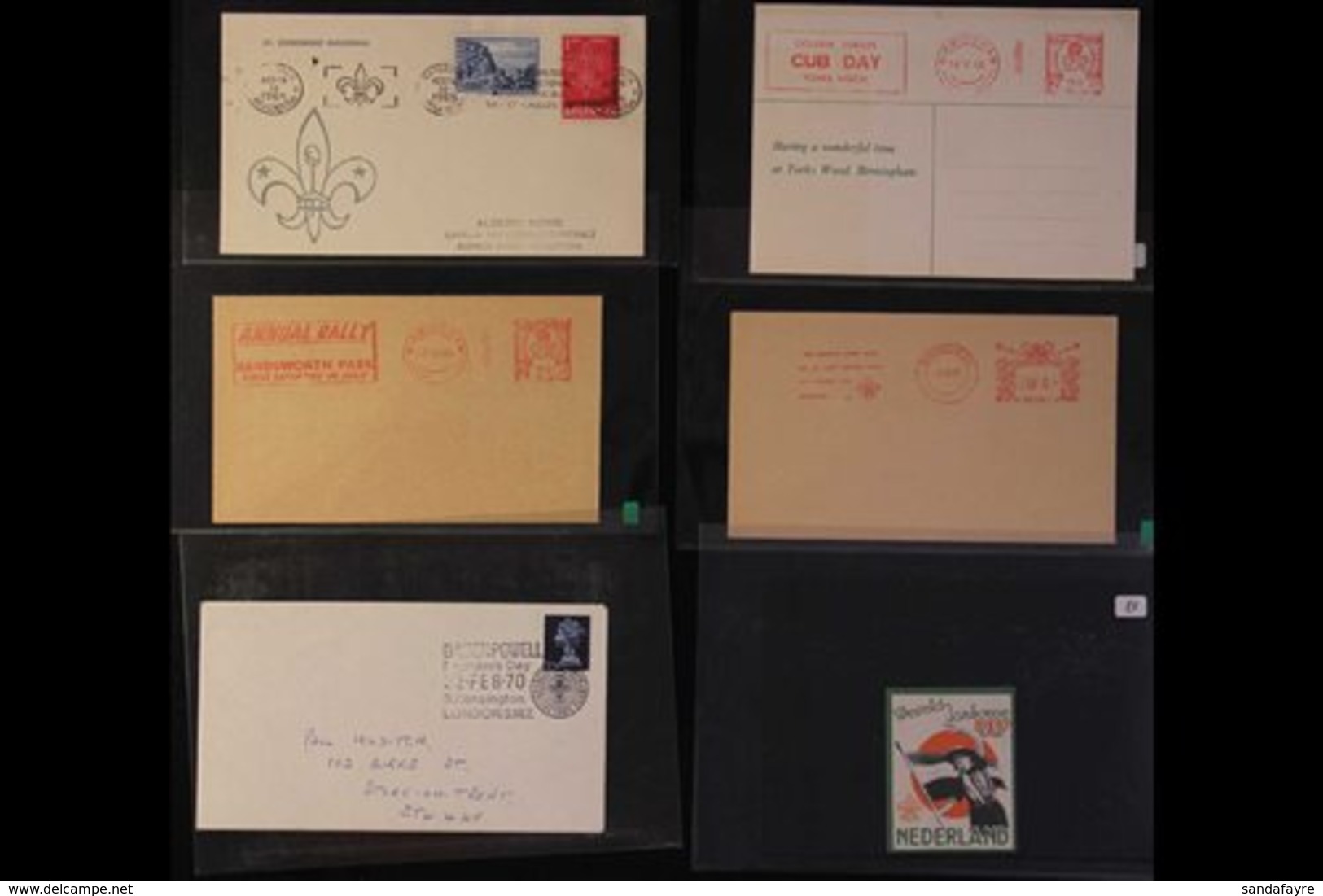 SCOUTS & GUIDES  CANCELLATIONS & METER MAIL - All With A Scouting Theme, We See A Range Of 1960s/70s Covers And Postcard - Non Classés