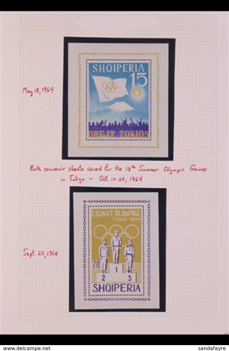 SPORT TOPICAL COLLECTION  1959-1971 Very Fine Mint (chiefly Never Hinged) All Different Collection Of Sets And Miniature - Albanië