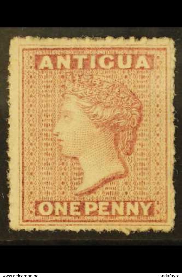 1863-67  1d Rosy Mauve, Watermark Small Star, Rough Perf 14-16, SG 5, Very Fine Mint With Original Gum. For More Images, - Other & Unclassified