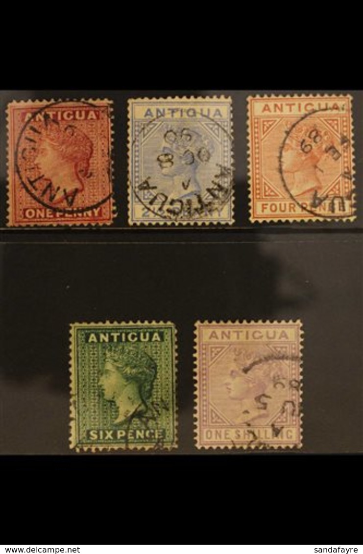 1884-87  QV Complete Set, SG 25/30, Very Fine Cds Used, Fresh. (5 Stamps) For More Images, Please Visit Http://www.sanda - Otros & Sin Clasificación