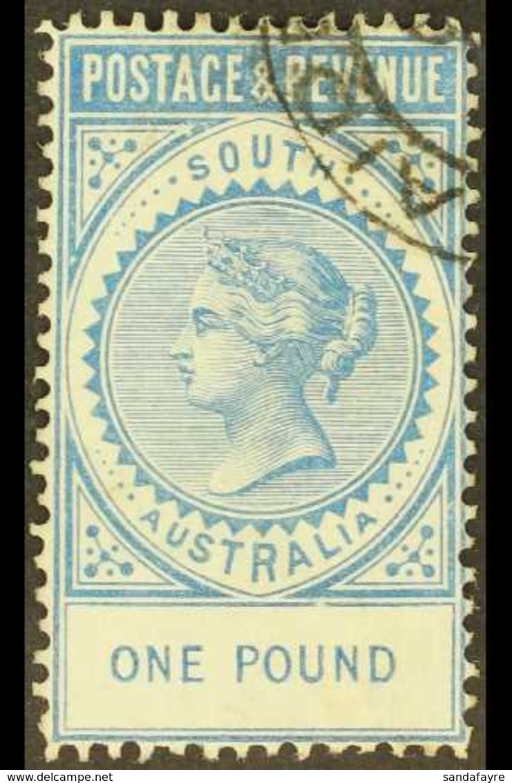 SOUTH AUSTRALIA  1886-96 £1 Blue Perf 11½-12½, SG 199a, Very Fine Used. For More Images, Please Visit Http://www.sandafa - Andere & Zonder Classificatie
