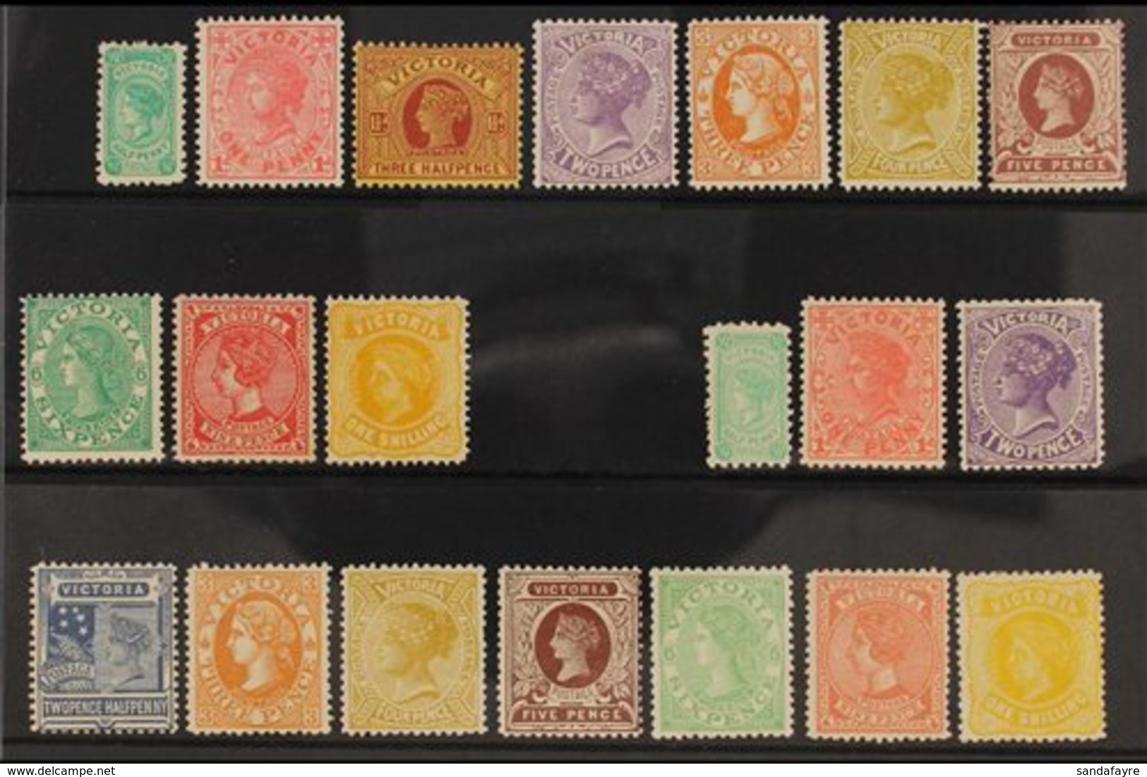 VICTORIA  1901-1905 MINT GROUP On A Stock Card, All Different, Includes 1901-10 Vals To 9d & 1s And 1905-13 Vals To 9d & - Autres & Non Classés