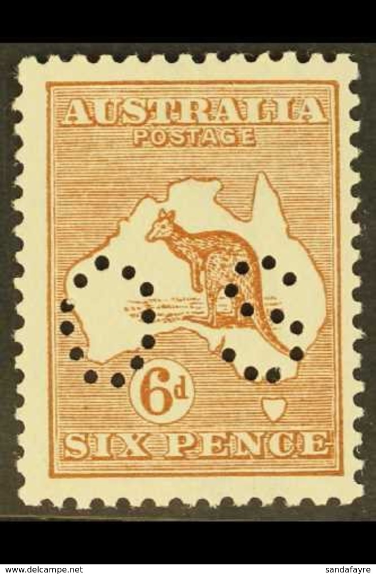 OFFICIALS  1923-24 6d Chestnut Perf 'OS', SG O127, Never Hinged Mint. For More Images, Please Visit Http://www.sandafayr - Autres & Non Classés