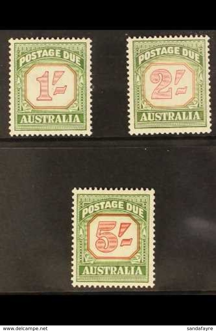 POSTAGE DUE  1953-59 Carmine & Deep Green Set, SG D129a/31a, Never Hinged Mint. Superb (3 Stamps) For More Images, Pleas - Otros & Sin Clasificación