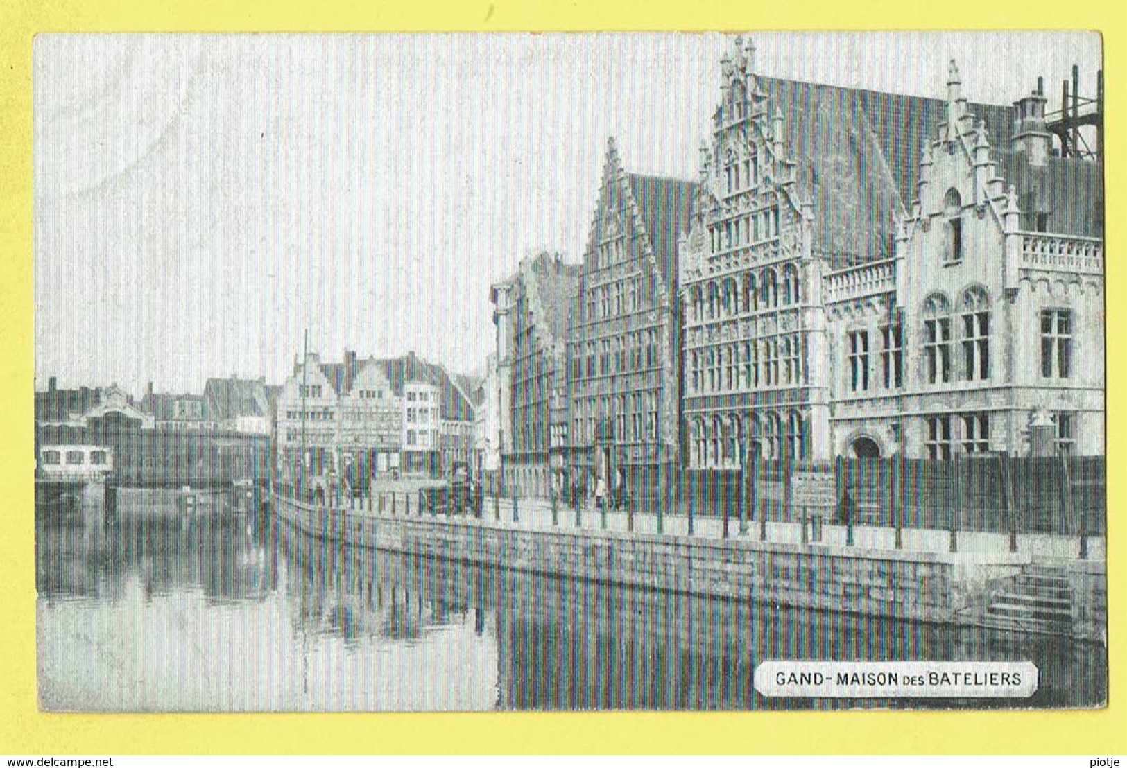 * Gent - Gand (Oost Vlaanderen) * (Huis Nagel & Esders) Maison Des Bateliers, Canal, Quai, Pont, Rare, Old - Gent