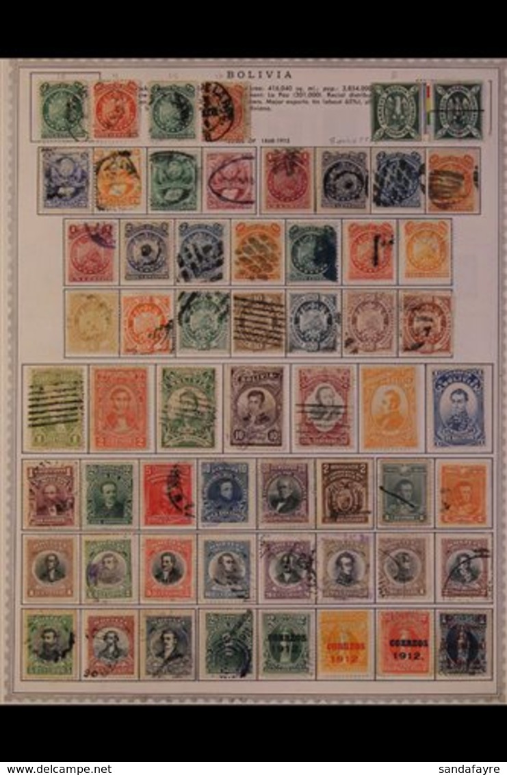 1868-1983 ALL DIFFERENT COLLECTION  A Most Useful, ALL DIFFERENT Mint & Used Collection, Chiefly On Printed Pages, Colle - Bolivien