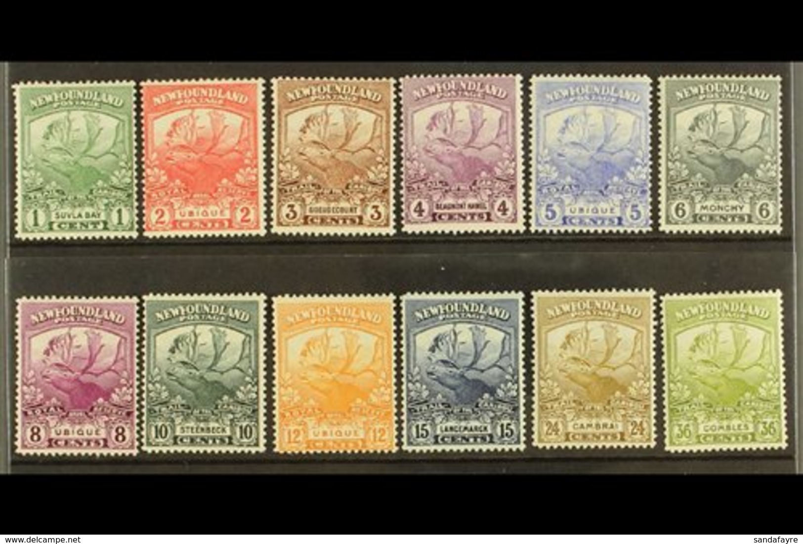 1919  Newfoundland Contingent Complete Set, SG 130/141, Very Fine Mint. (12 Stamps) For More Images, Please Visit Http:/ - Andere & Zonder Classificatie