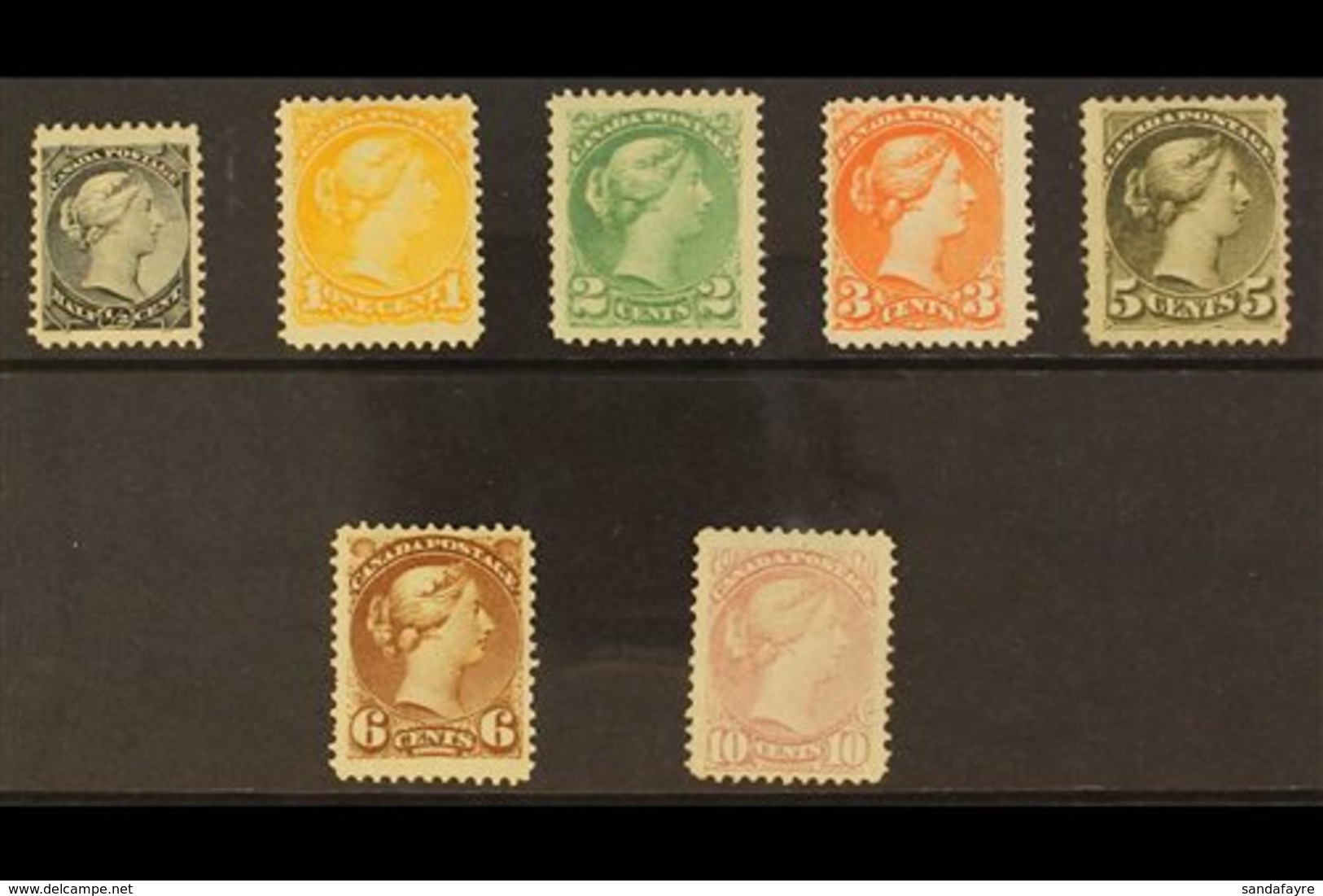 1870 - 1897 MINT "SMALL QUEENS" SELECTION  Fine And Fresh Mint Selection With 1897 ½c Black, 1c Orange Yellow, 2c Grass  - Autres & Non Classés