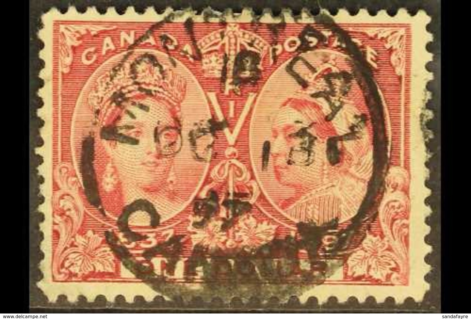 1897  $1 Lake Jubilee Issue, SG 136, Good Used With MONTREAL C.d.s. Postmark. For More Images, Please Visit Http://www.s - Sonstige & Ohne Zuordnung