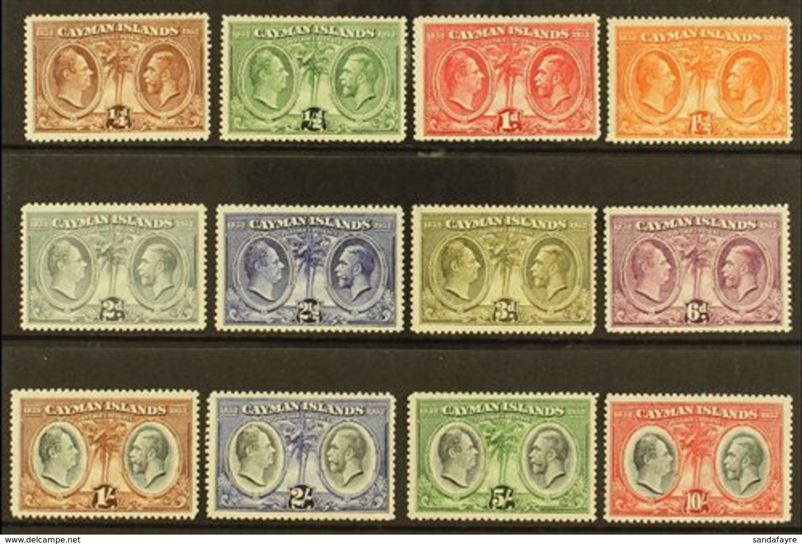 1932  "Assembly Of Justices & Vestry" Centenary, Complete Set, SG 84/95, Never Hinged Mint (12). For More Images, Please - Cayman Islands