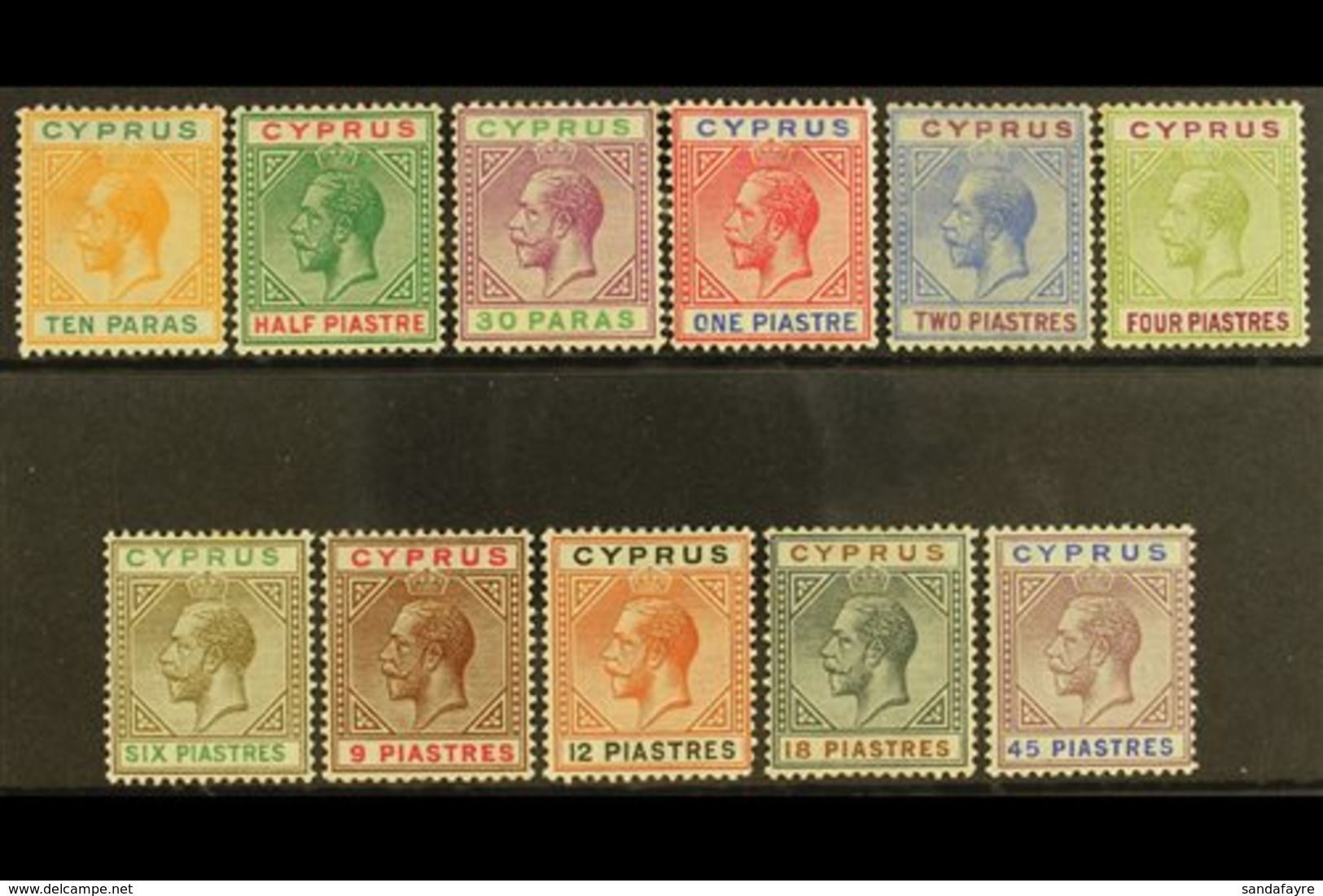 1912-15  Watermark Multi-Crown CA Complete Set, SG 74/84, Fine Mint. (11 Stamps) For More Images, Please Visit Http://ww - Other & Unclassified