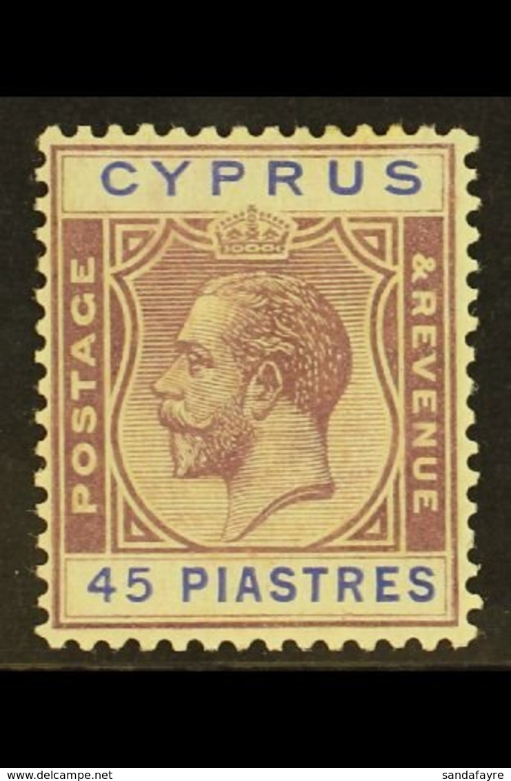 1924-28  45pi Purple And Blue, SG 116, Very Fine Mint. For More Images, Please Visit Http://www.sandafayre.com/itemdetai - Autres & Non Classés