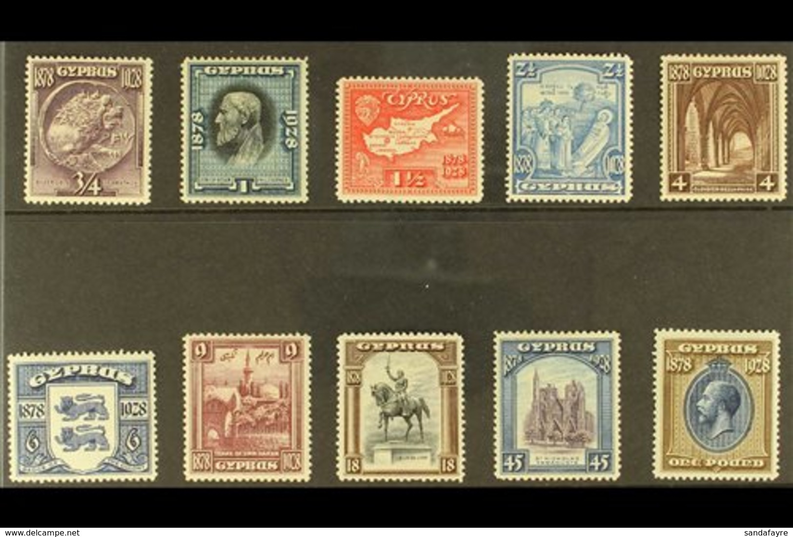 1928  50th Anniversary Of British Rule Complete Set, SG 123/32, Fine Fresh Mint. (10 Stamps) For More Images, Please Vis - Sonstige & Ohne Zuordnung