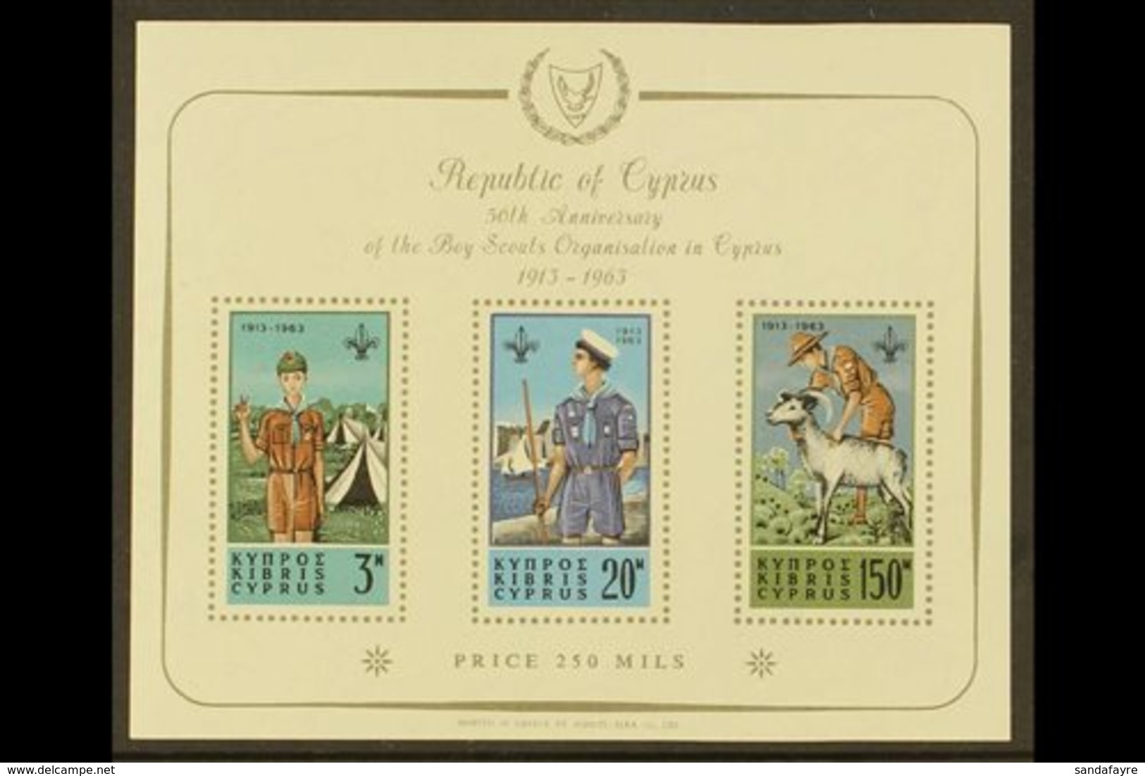 1963  Scout Movement Miniature Sheet, SG MS231a, Fine Never Hinged Mint. For More Images, Please Visit Http://www.sandaf - Altri & Non Classificati