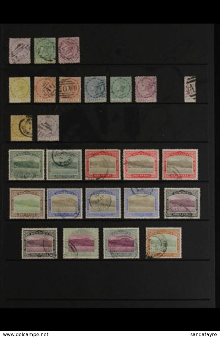 1874-1965 USED COLLECTION/ACCUMULATION  Presented On Stock Pages With Useful Ranges, Shades & Postmark Interest. Include - Dominique (...-1978)