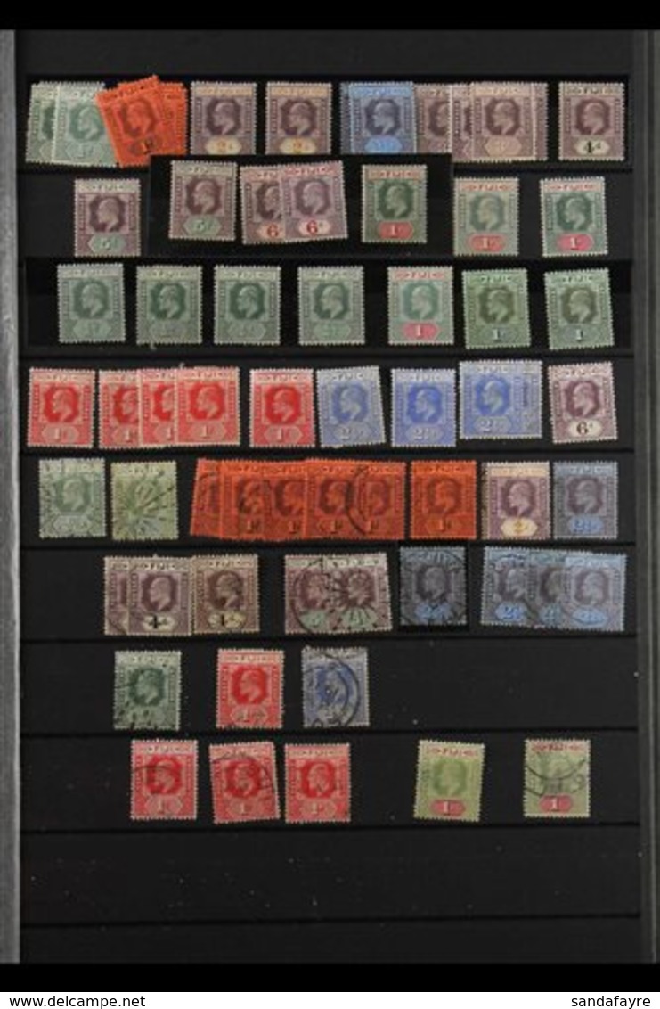 1903 - 1970's INTERESTING STOCK BOOK  With Very Fine Mint & Used Ranges, Often With Some Duplication, The First Page Of  - Fidji (...-1970)