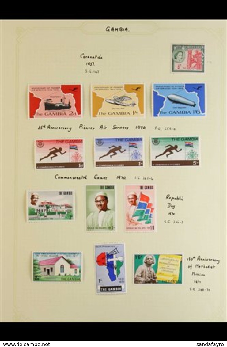 1953-83 ALL DIFFERENT FINE MINT COLLECTION.  An All Different Collection On Album Pages Which Includes The 1971 Fish Def - Gambia (...-1964)