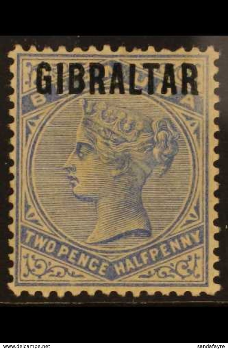 1886  2½d Ultramarine Of Bermuda Overprinted "GIBRALTAR", SG 4, Fine Mint. For More Images, Please Visit Http://www.sand - Gibilterra