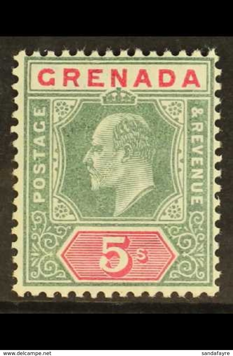 1904-06  5s Green & Carmine, SG 75, Fine Never Hinged Mint. For More Images, Please Visit Http://www.sandafayre.com/item - Grenade (...-1974)