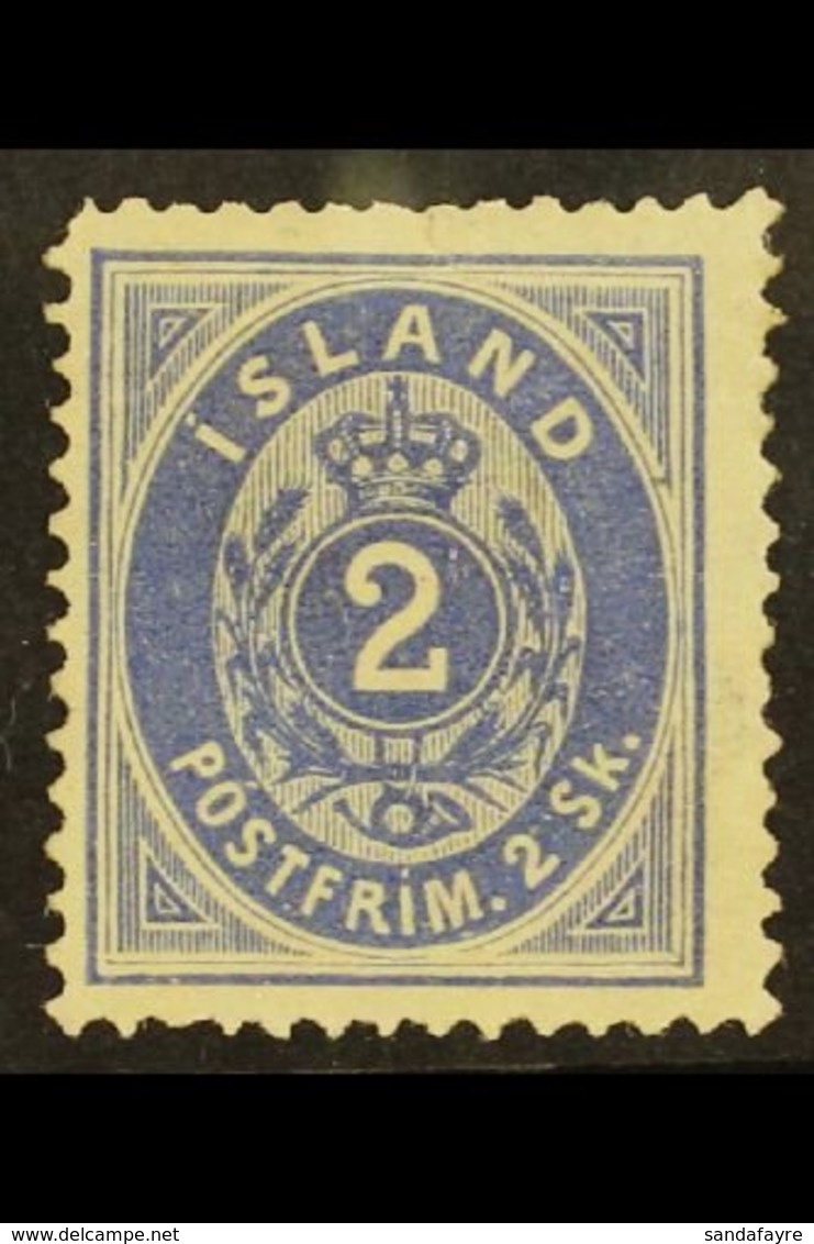 1873  2sk Blue Perf 14x13½, SG 1 (Facit 1), Mint With Large Part OG. Fresh And Attractive. For More Images, Please Visit - Altri & Non Classificati