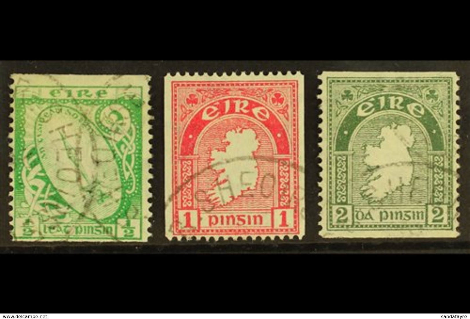 1922-34 COIL STAMPS  ½d, 1d Perf 15 X Imperf, And 2d Imperf X Perf 14, SG 71a, 72c And 74a, Fine Cds Used. (3) For More  - Otros & Sin Clasificación