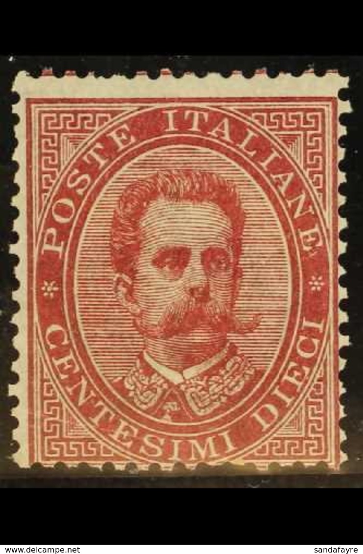 1879  10c Carmine, King Umberto I, Sassone 38, Mi 38A, Light Corner Bend, Otherwise Never Hinged Mint. For More Images,  - Non Classés