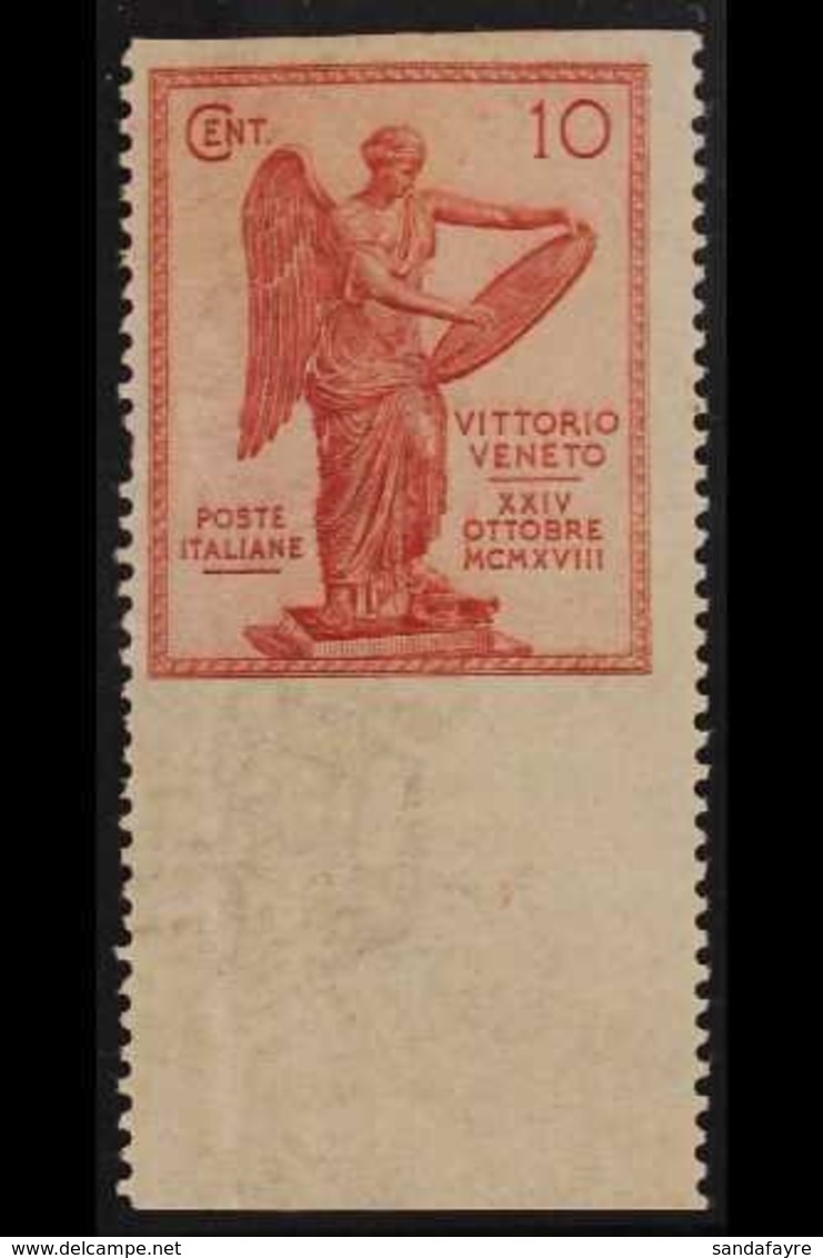 1921  10c Carmine, Victory, Variety "imperf Horizontally, Sass 120af, Fine Mint. For More Images, Please Visit Http://ww - Non Classés