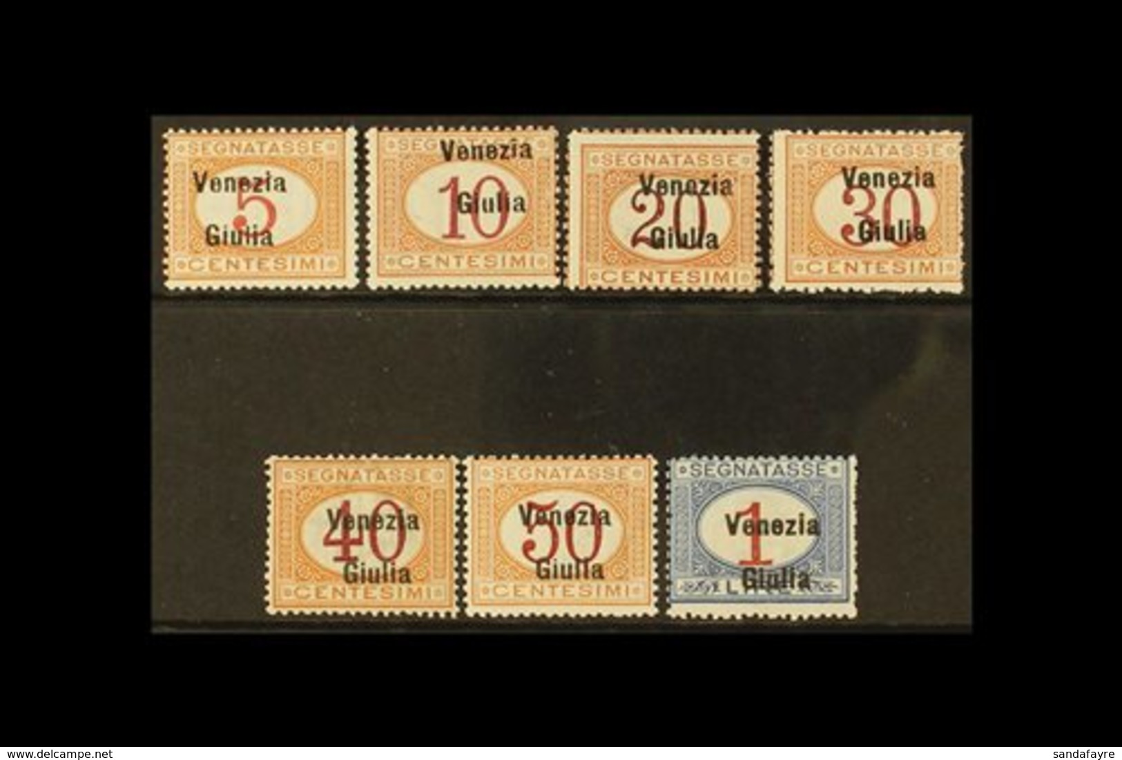 VENEZIA GIULIA  POSTAGE DUES 1918 Set Complete, Sass S4, Never Hinged Mint. 1L Rough Perfs At Right. Cat €2500 (£2125) ( - Zonder Classificatie