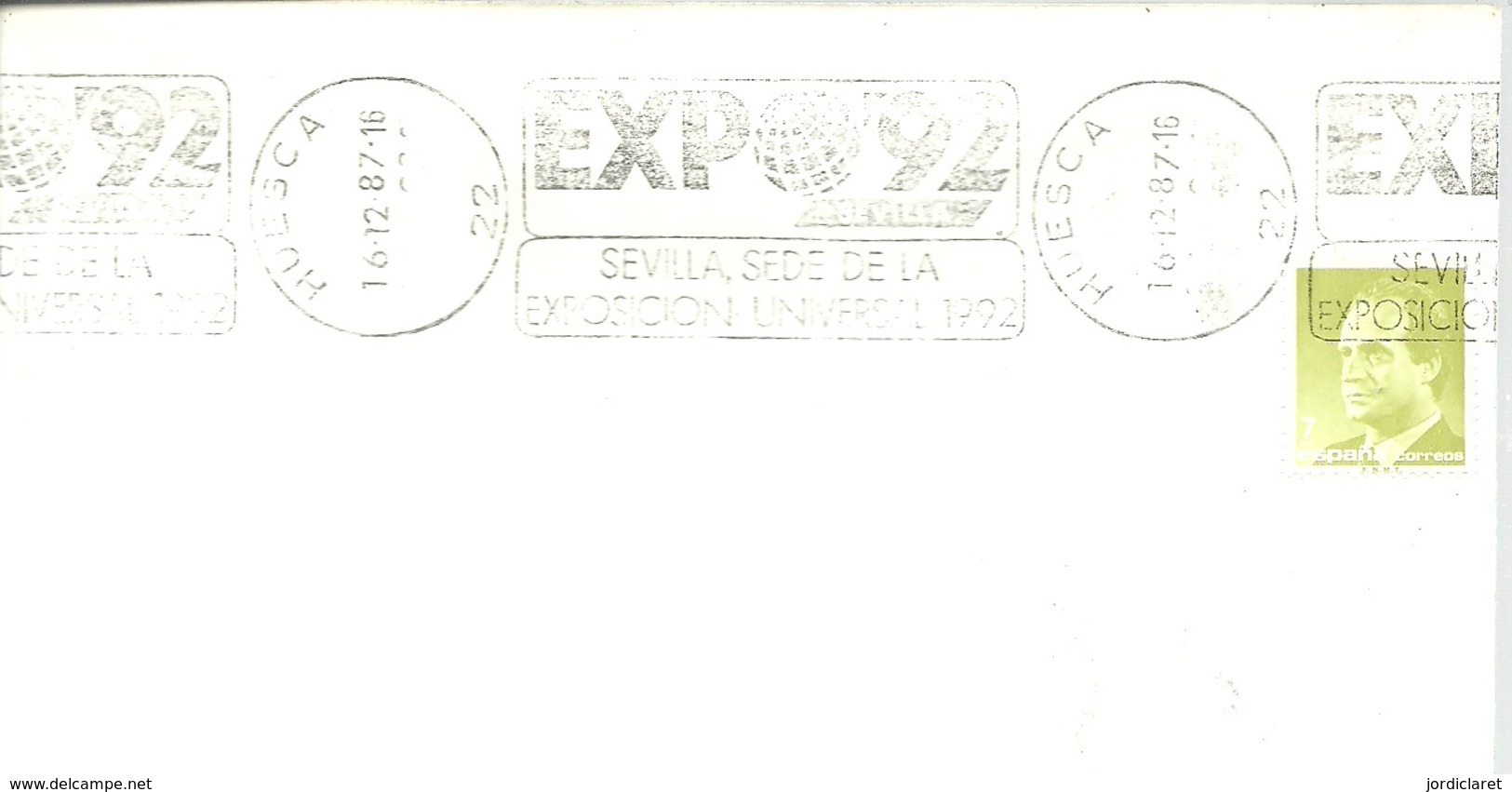 POSTMARKET ESPAÑA  SEGOVIA - 1992 – Séville (Espagne)