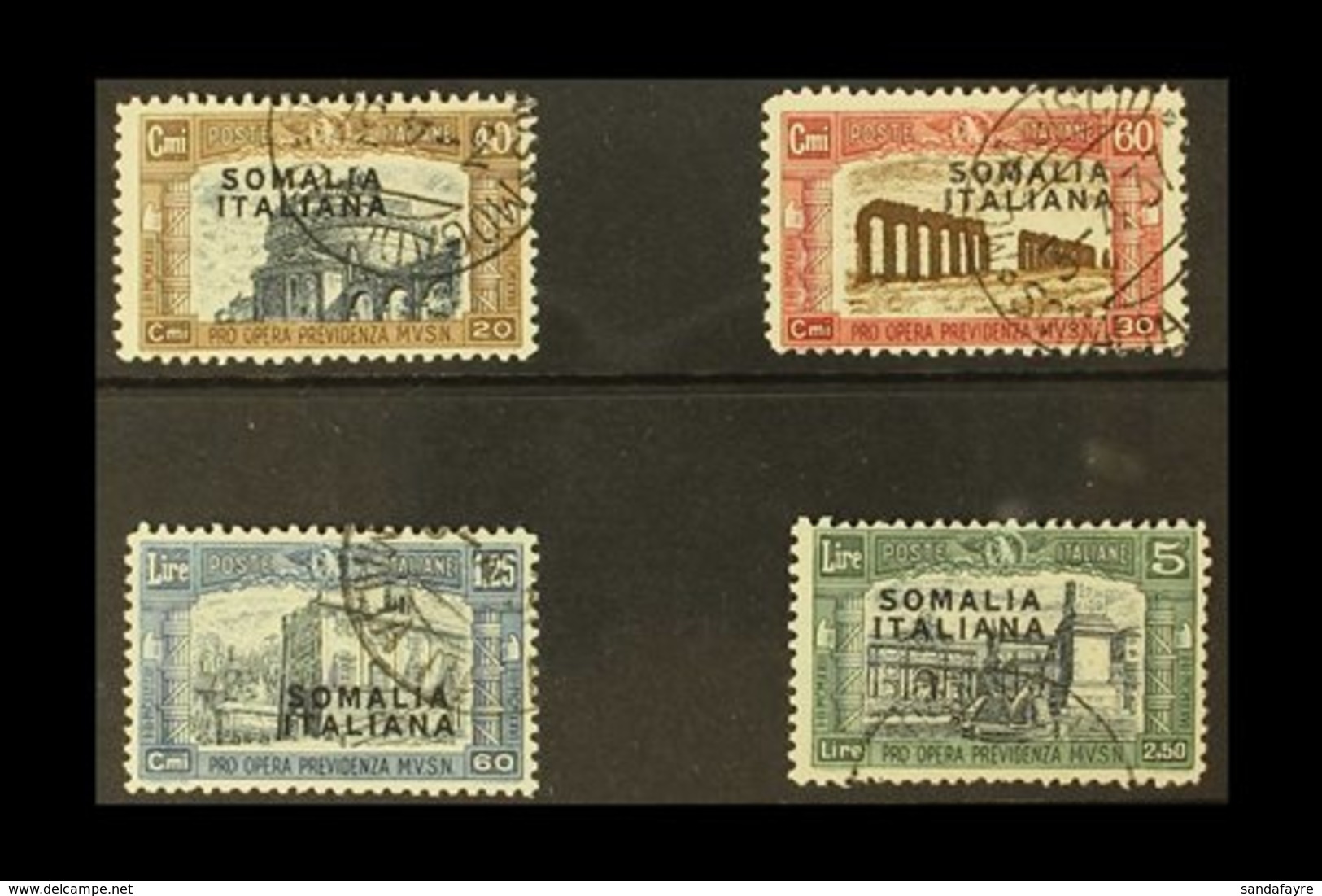 SOMALIA  1927 First National Defence Complete Set (Sass S. 21, SG 104/07), Fine Used. (4 Stamps) For More Images, Please - Other & Unclassified