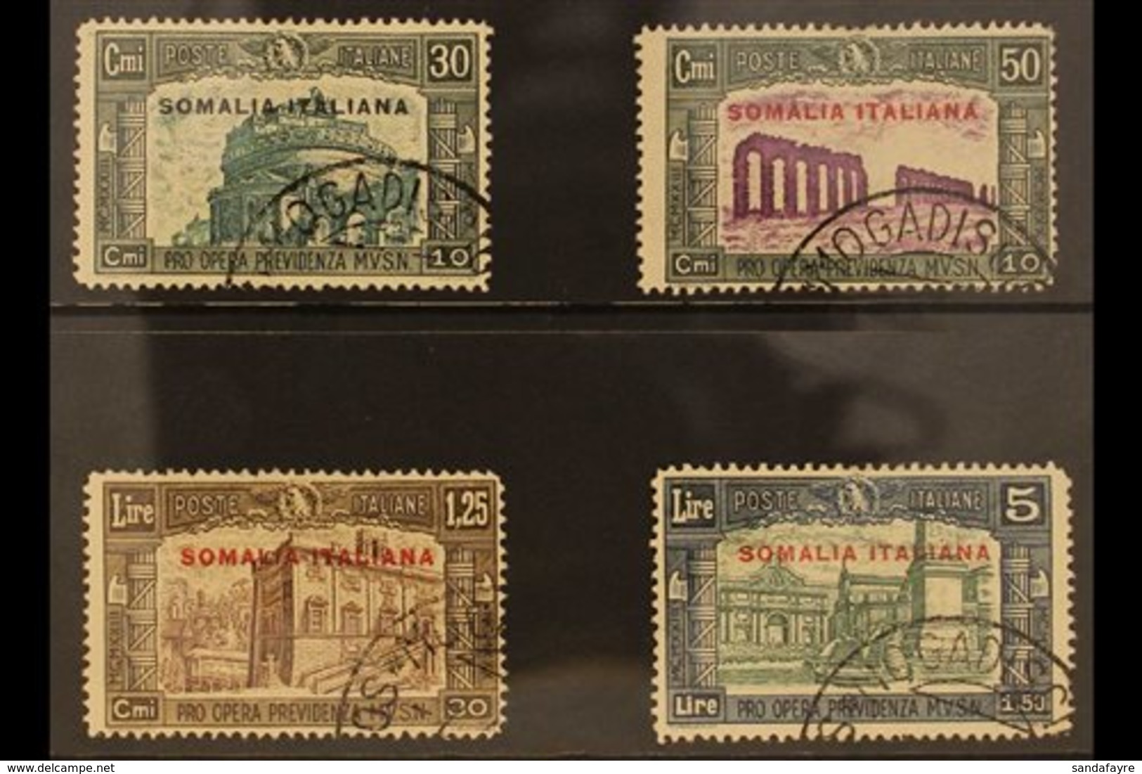 SOMALIA  1930 Third National Defence Complete Set (Sass S.30, SG 134/37), Fine Used. (4 Stamps) For More Images, Please  - Other & Unclassified