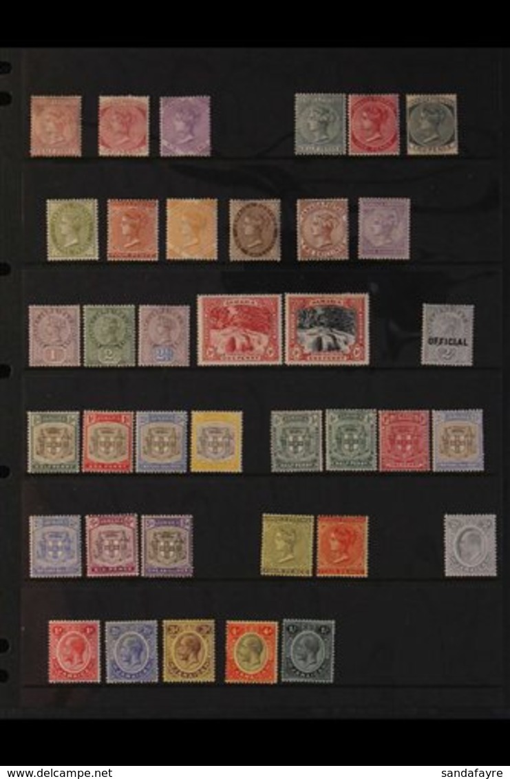 1870-1935 MINT COLLECTION  ALL DIFFERENT - We See 1870-83 Wmk Crown CC ½d, 2d & 6d, 1883-97 Wmk Crown CA Most Values To  - Giamaica (...-1961)