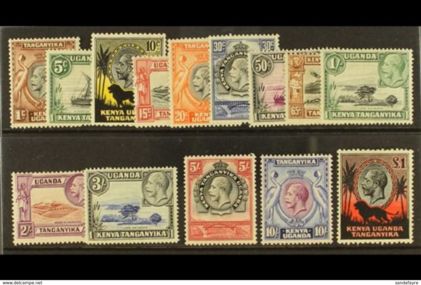 1935-37  Complete King George V Pictorial Set, SG 110/123, Fine Mint. (14 Stamps)  For More Images, Please Visit Http:// - Vide