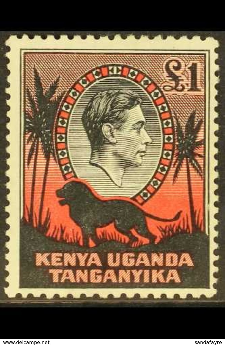 1938  £1 Black And Red, First Printing, SG 150, Fine Mint. For More Images, Please Visit Http://www.sandafayre.com/itemd - Vide