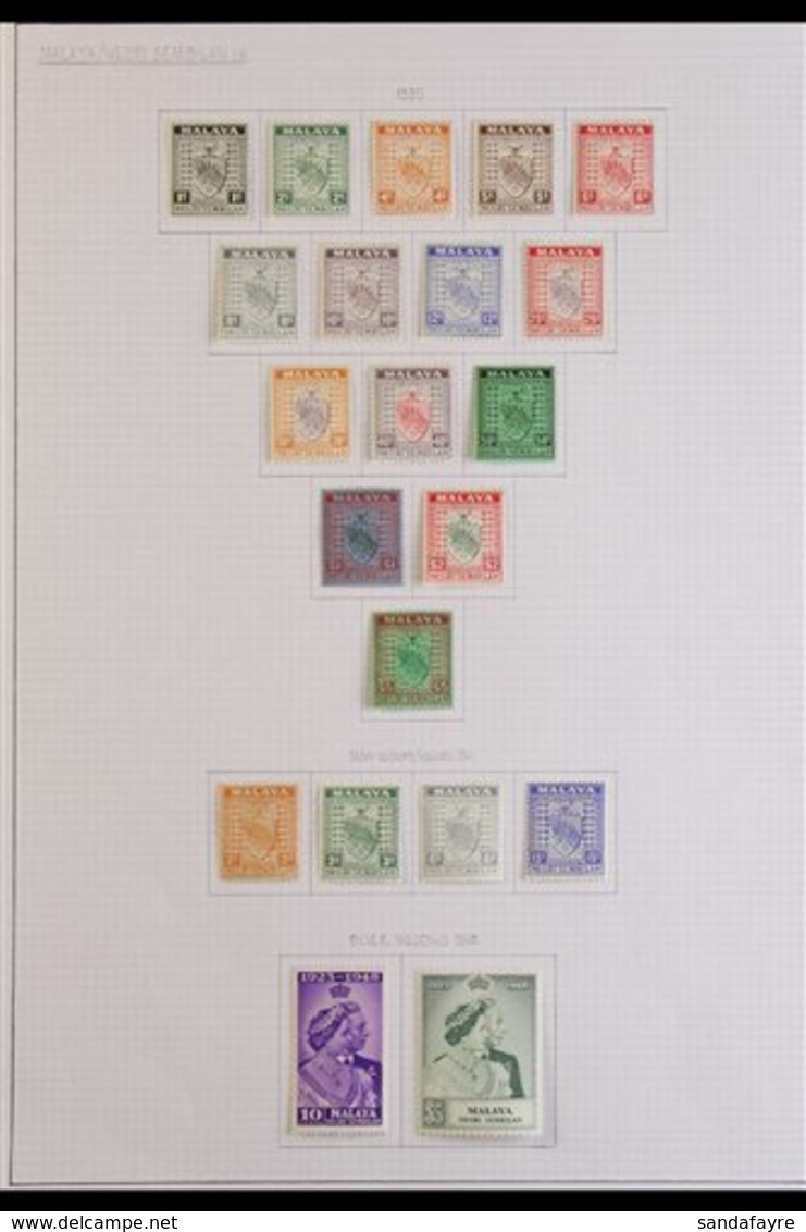 NEGRI SEMBILAN  1935-57 VERY FINE MINT COLLECTION On Pages, Incl. 1935-41 Set, 1948 Royal Silver Wedding Set, 1949-55 Se - Sonstige & Ohne Zuordnung