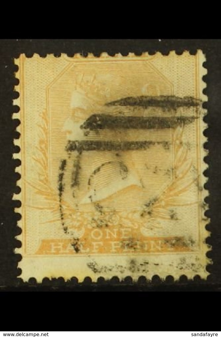 1860-63  ½d Buff, No Watermark, SG 3, Good Used. For More Images, Please Visit Http://www.sandafayre.com/itemdetails.asp - Malte (...-1964)