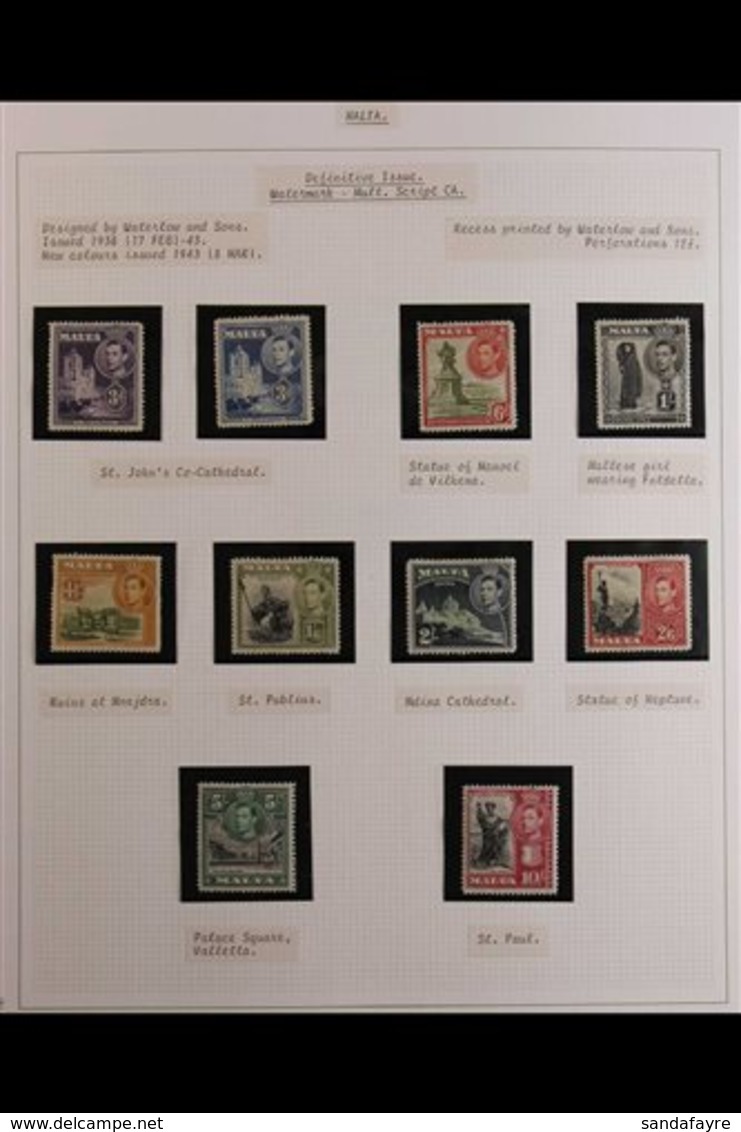 1937-2006 FINE MINT/ NEVER HINGED MINT COLLECTION  SIX VOLUME COLLECTION With A Virtually COMPLETE Basic Run Of Issues F - Malte (...-1964)